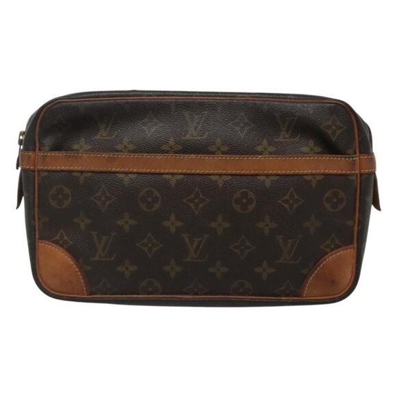 LOUIS VUITTON Monogram Compiegne 28 Clutch Bag M51845 LV Auth 120299 - Picture 2 of 16